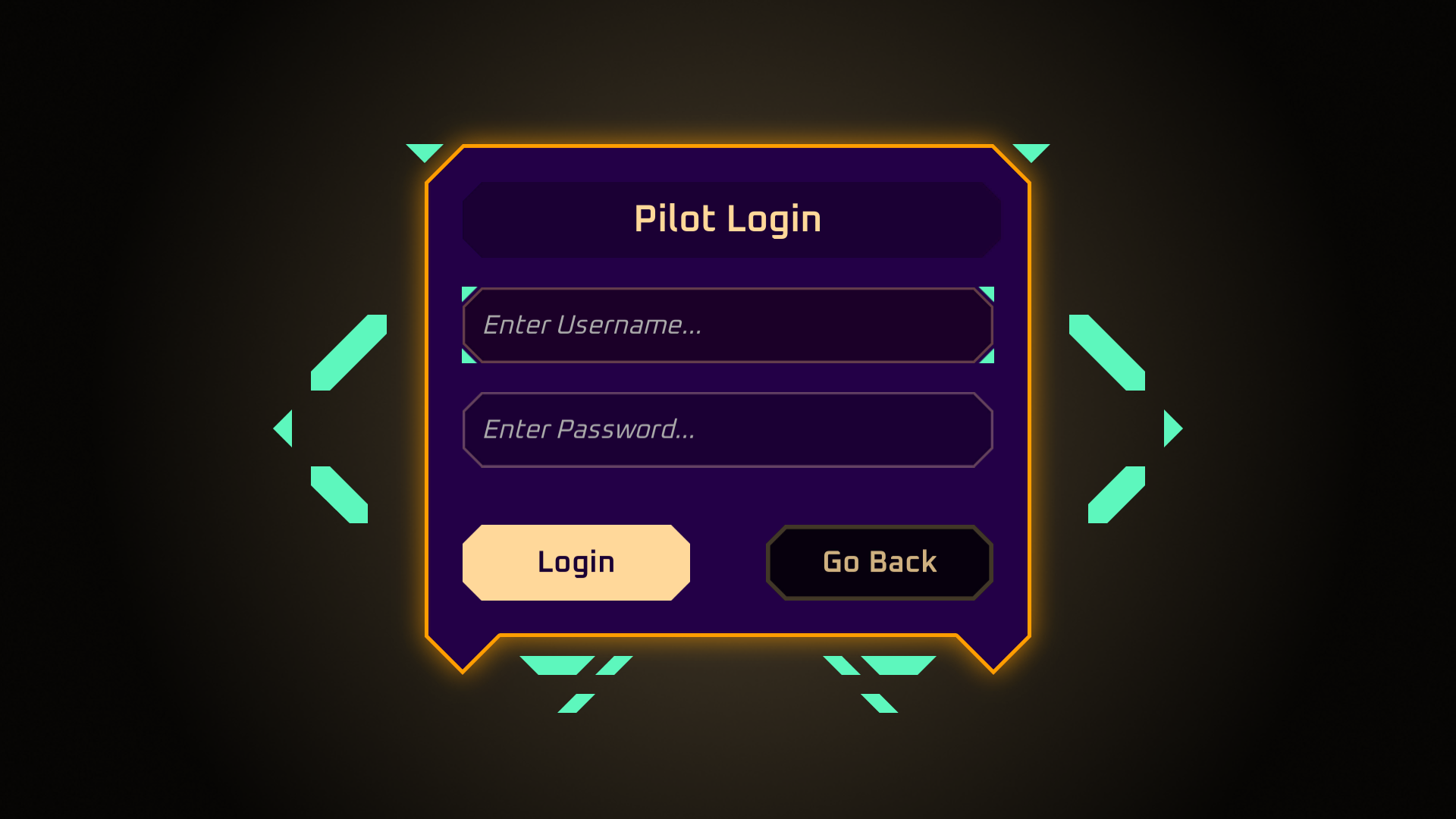 Existing User Login Page