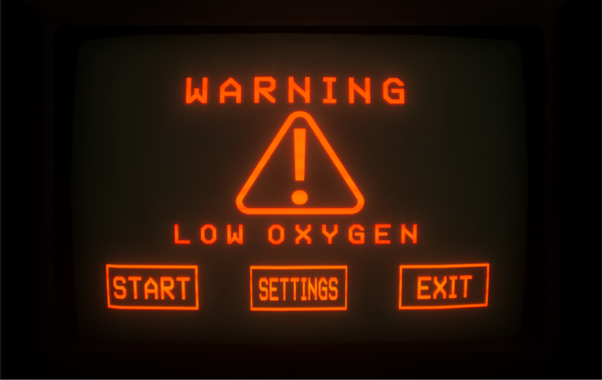 WARNING: LOW OXYGEN