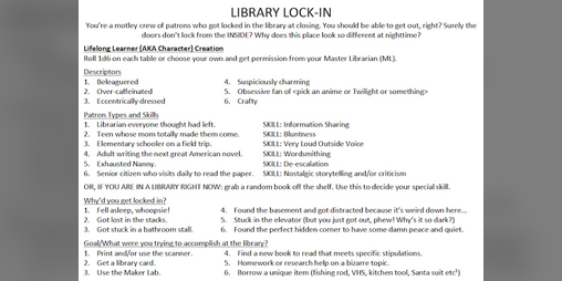 Cover image for Library Lock-In