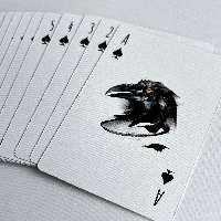 Be Like A Crow, playing cards