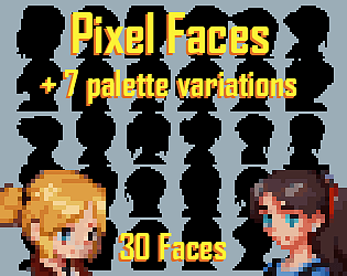 Avatar face pixel art Girl 1 - The Faces of Pixel