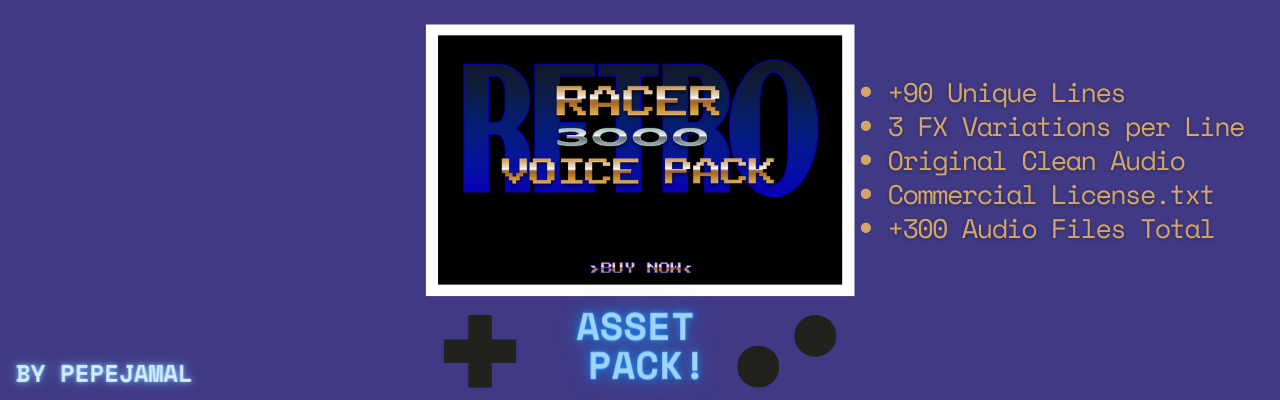 Retro Racer 3000 Voice Pack