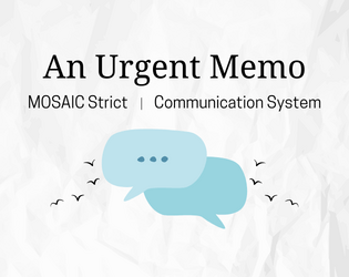 An Urgent Memo   - A communication system for a modern fantasy setting 