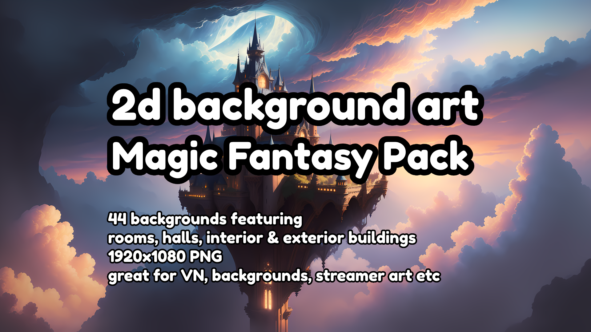 Magic Fantasy Backgrounds 2d Art Pack