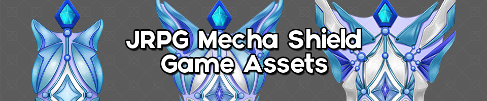 JRPG Mecha Shield Game Assets