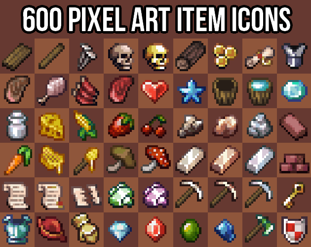 Icones 2d Pixel Para Jogos 3 by minion-de-Gandalf on DeviantArt