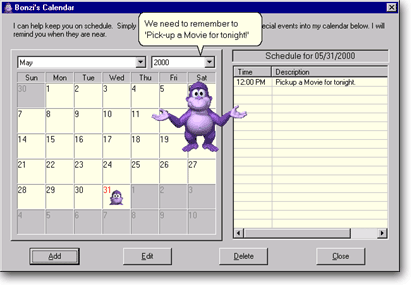 Bonzi Buddy Reads You a Bedtime Story.. 