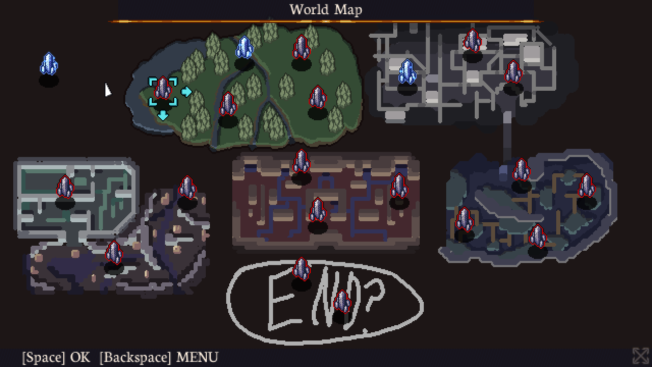 Mockup of world map.