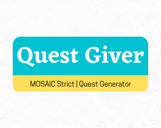 Quest Giver   - A quest generator 