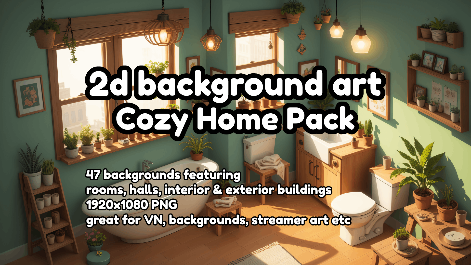 2d background art Cozy Home