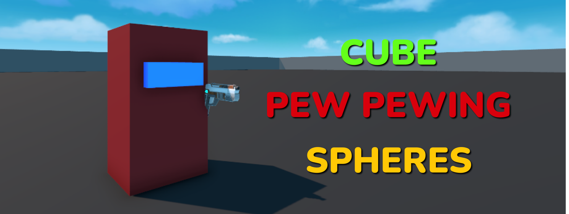 Cube Pew Pewing Spheres