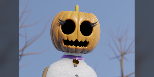 Cover image for Female Snow Golem (3D Model for Blender 3.5.1)