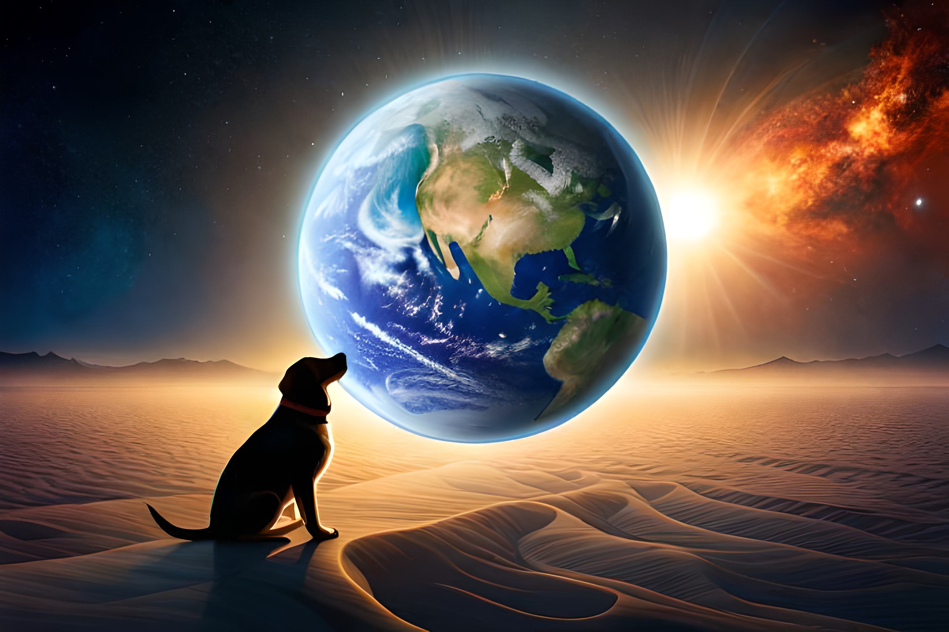 38 pictures: Dog play with planet earth