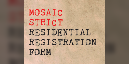 Cover image for Residential Registration Form