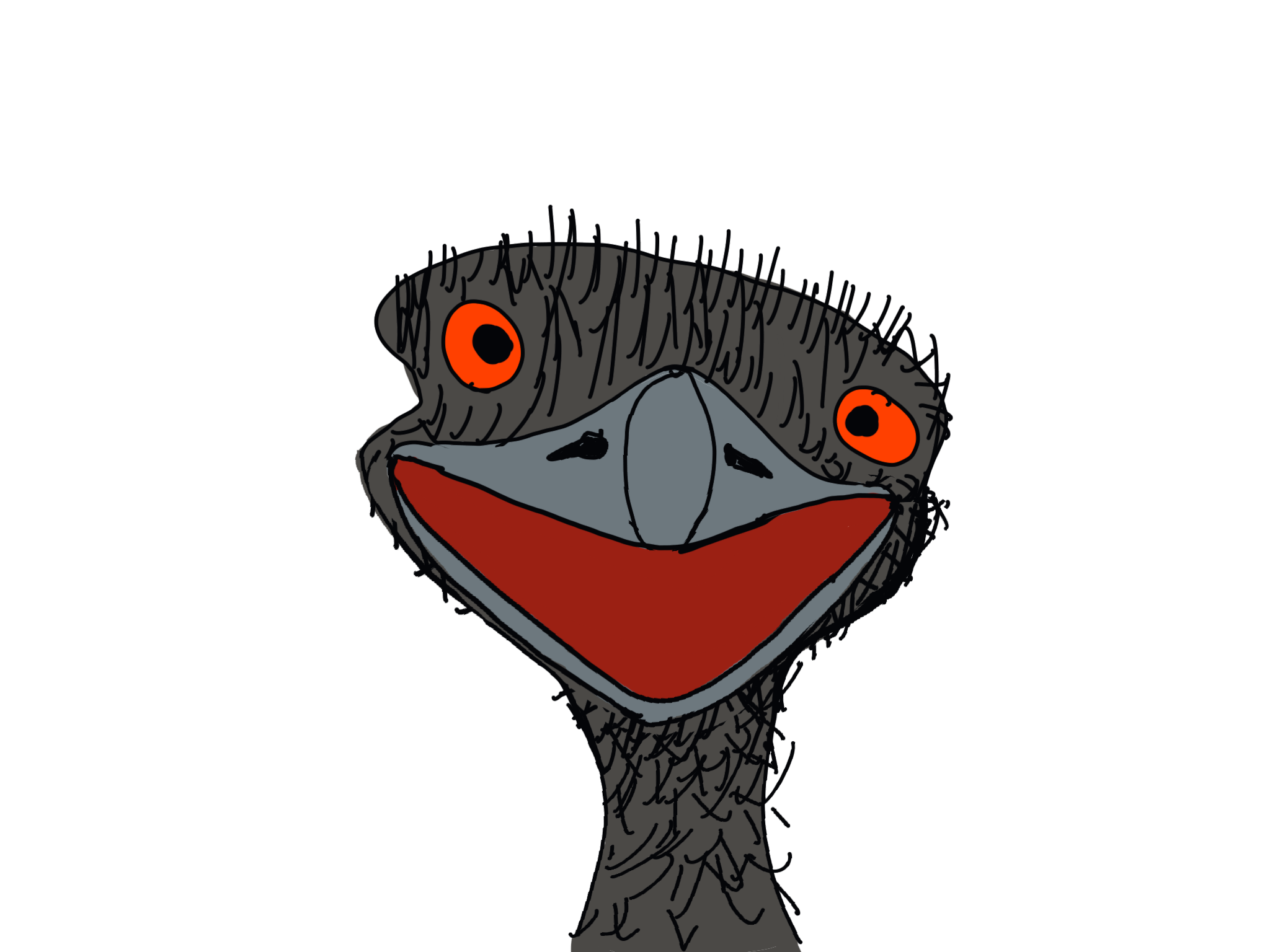Emu Biting Revenge of the Emus by wilbothepossum, Melisa Panaccione, Sonya
