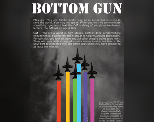 Bottom Gun   - A TTRPG about aircraft and communication. 