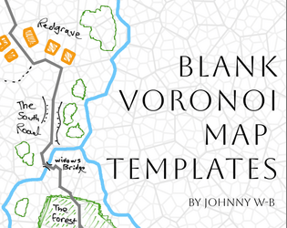 Blank Voronoi Map Templates   - Blank, system agnostic templates for natural RPG Maps 