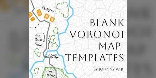 Cover image for Blank Voronoi Map Templates