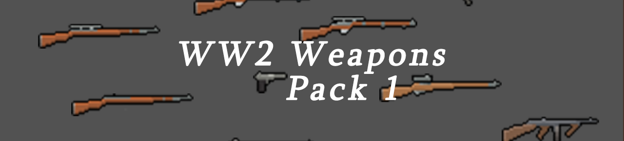 World War II Pixel Weapons Pack 1