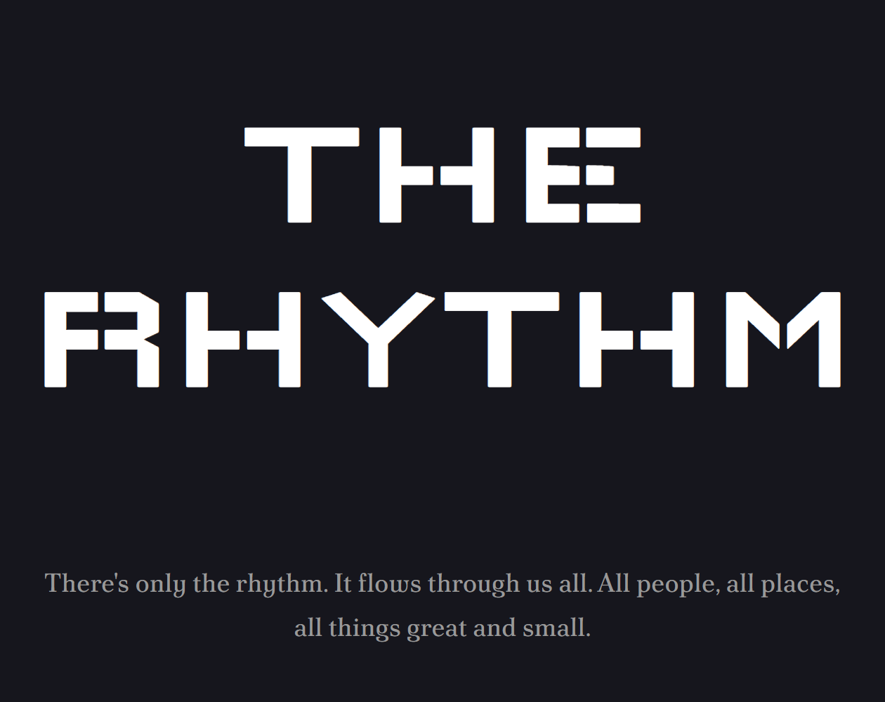 The Rhythm