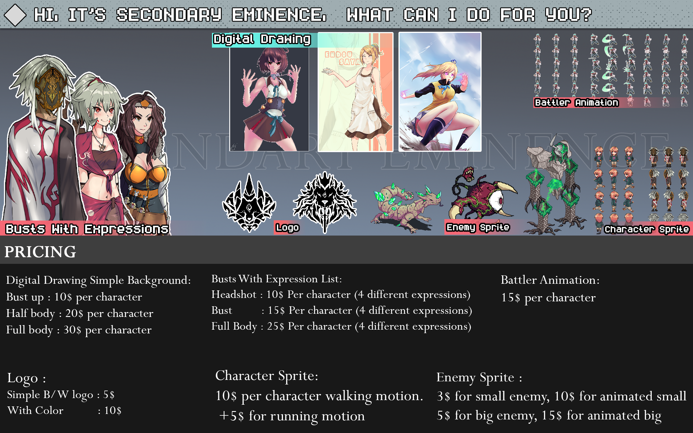 Paid Opening Commission For 2d Art Help Wanted Or Offered Itch Io