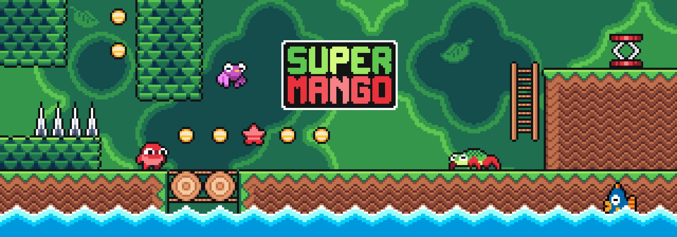 Super Mango - 2D Pixelart Platformer Asset Pack(16x16)