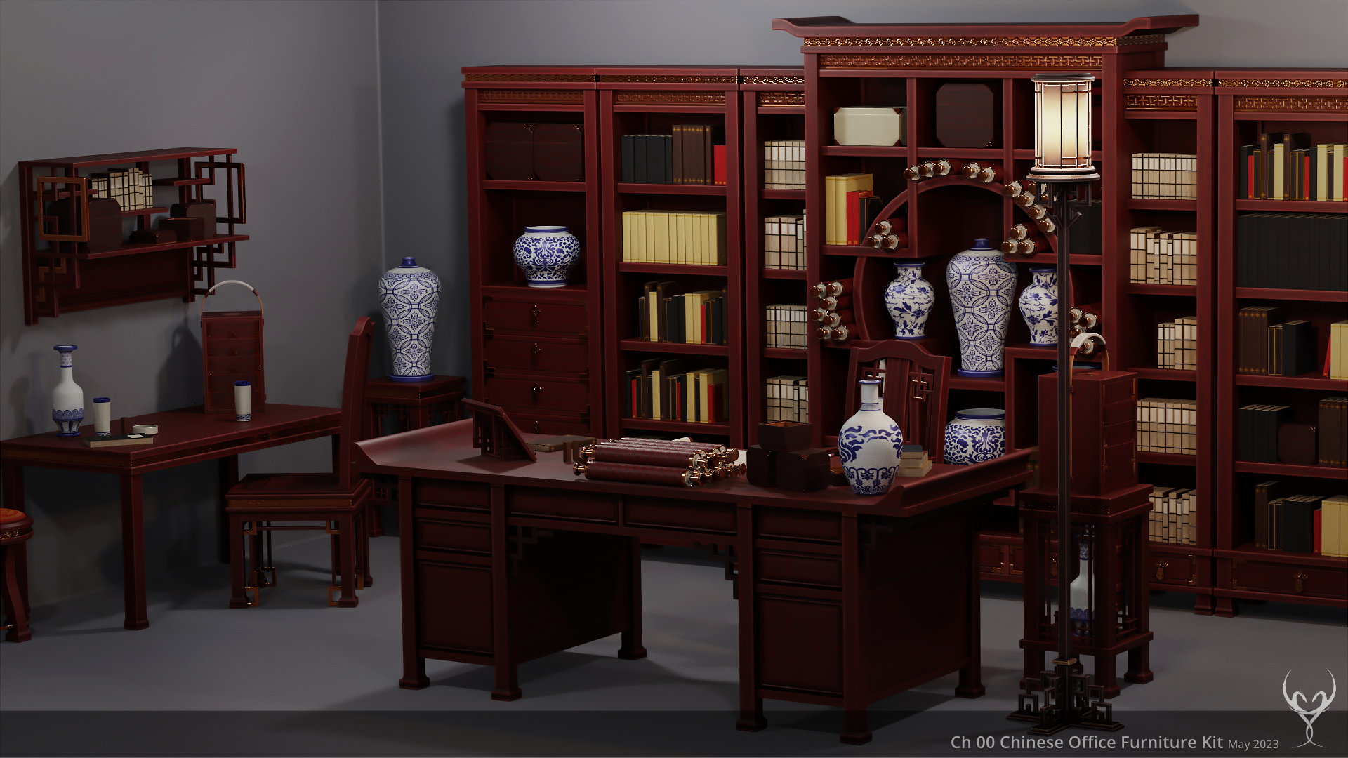 Ch 00 Chinese Office Furniture Kit