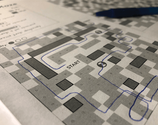 Pit Jump Maze - Printable Sheet  