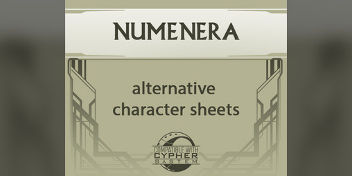 Cover image for A Character Sheet for Monte Cook's Numenera