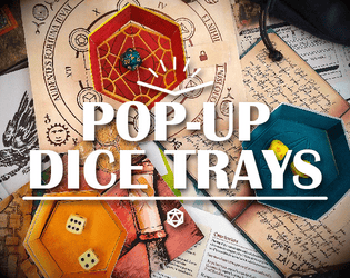 Pop-up dice trays - Bandejas de dados pop-up   - Printable pop-up template - Plantilla pop-up imprimible 