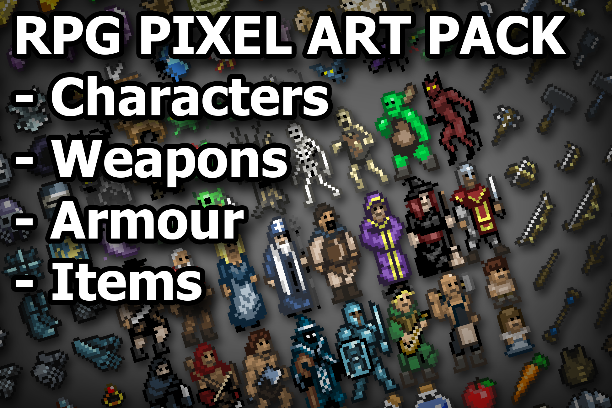RPG Weapons Pixel Art Pack 