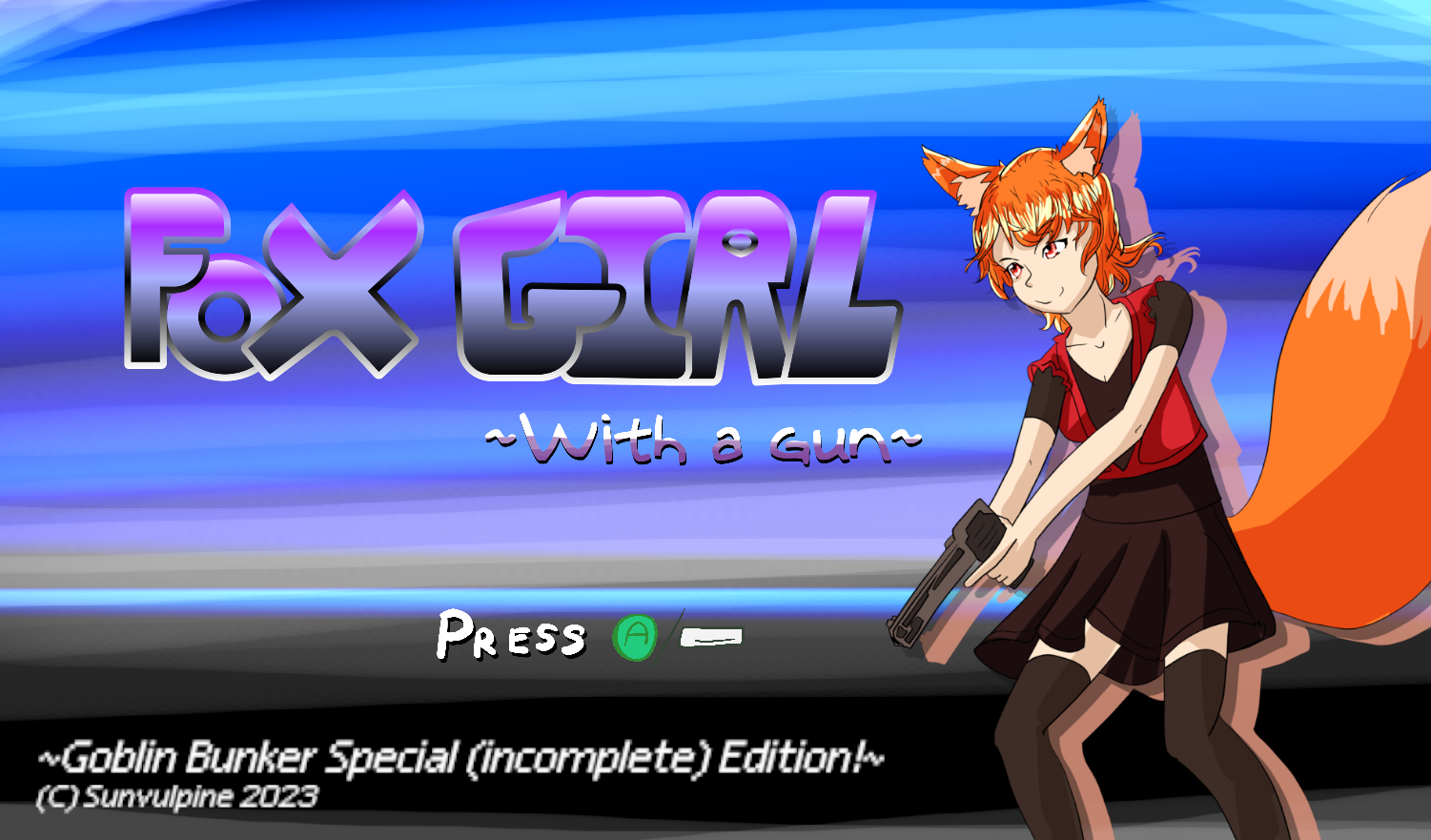 Fox Girl With a Gun [Goblin Bunker Game Jam May 2023] by SunVulpine