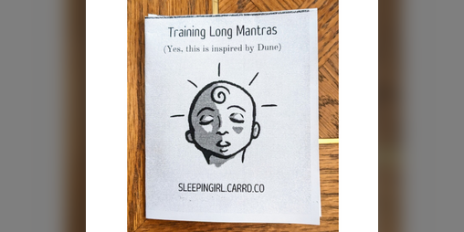 Cover image for Training Long Mantras Zine