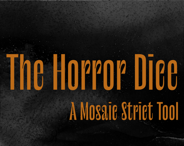 Cover image for The Horror Dice