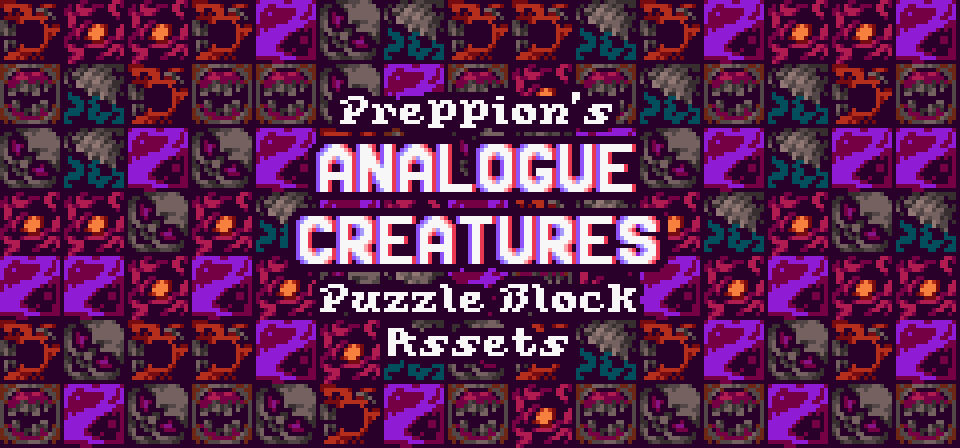 Analogue Creatures Puzzle Block Assets