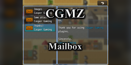 Cover image for [CGMZ] Mailbox for RPG Maker MZ