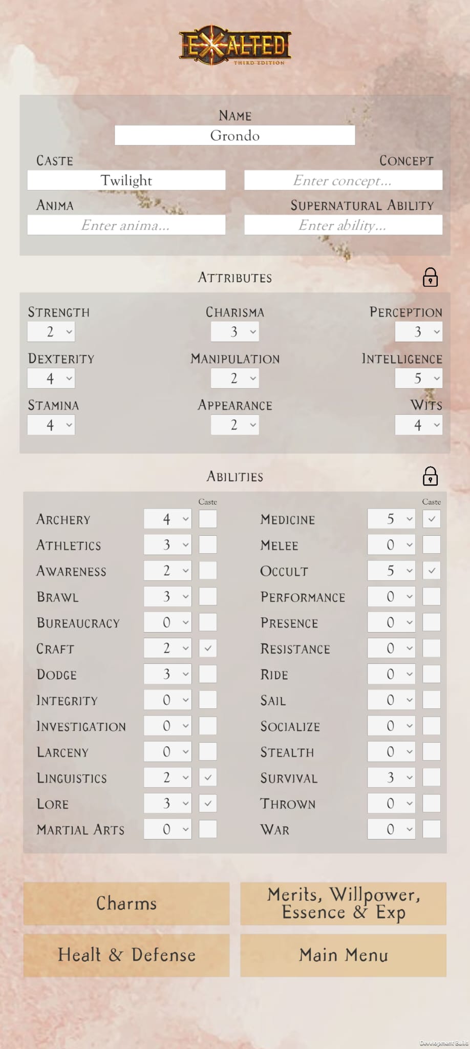 Exalted Character Tracker By Marcopluto