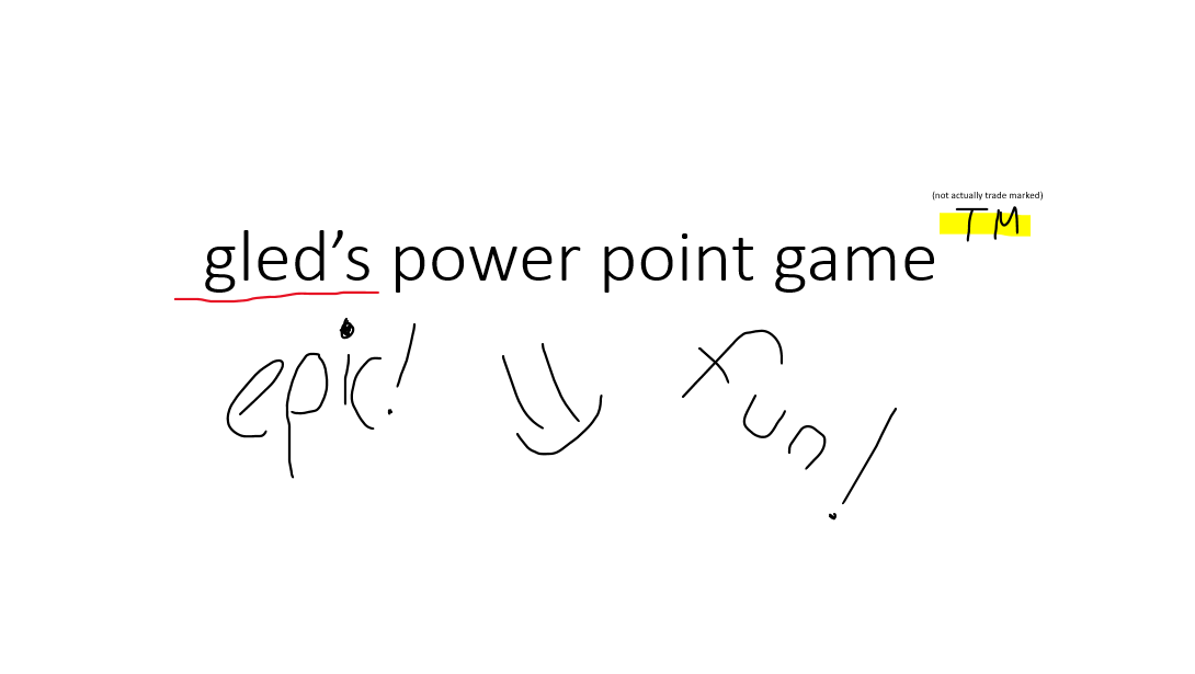 gled's power point game