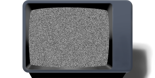 TV Playing Static Noise