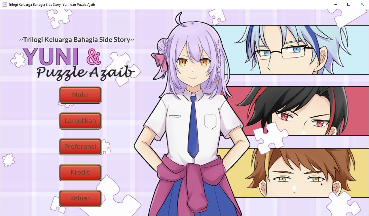 Cover image for Trilogi Keluarga Bahagia Side Story: Yuni dan Puzzle Ajaib
