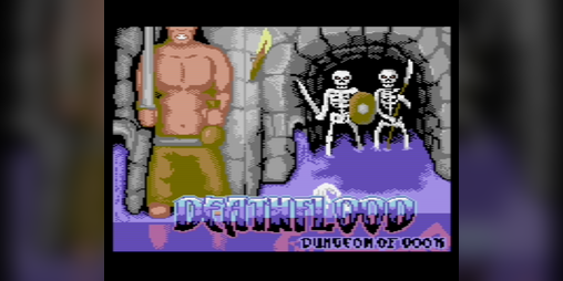 Cover image for Deathflood: Dungeon of Doom (C64)