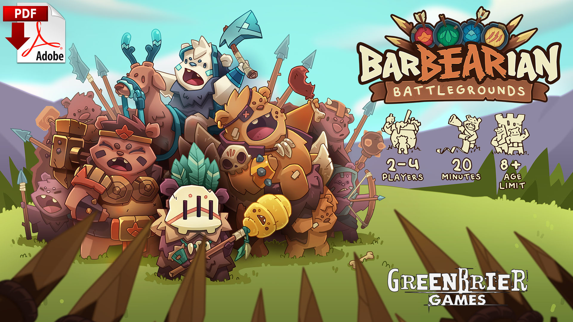 BarBEARians Battlegrounds (Print-&-Play) - BB02