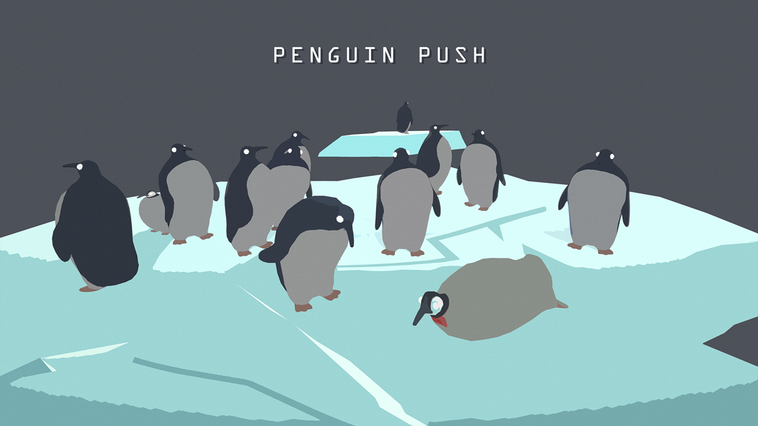 Penguin Push by evilrenee, earthmrskull