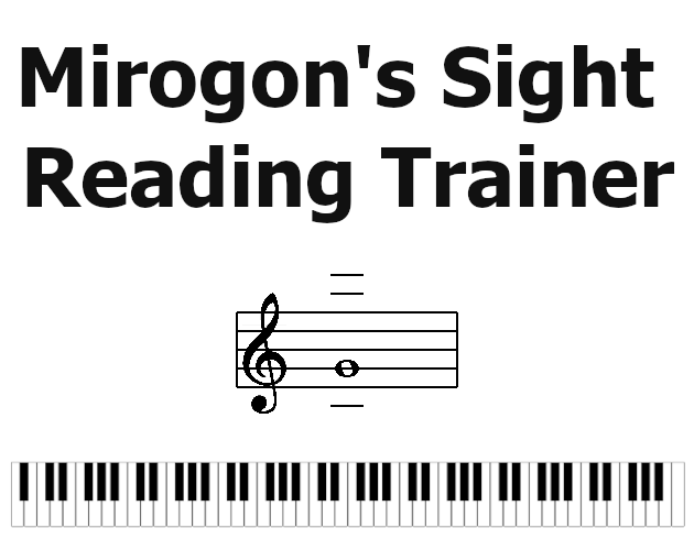 Mirogon's Sight Reading Trainer