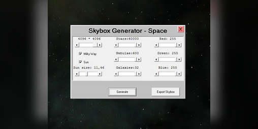 Cover image for Space Skybox Generator
