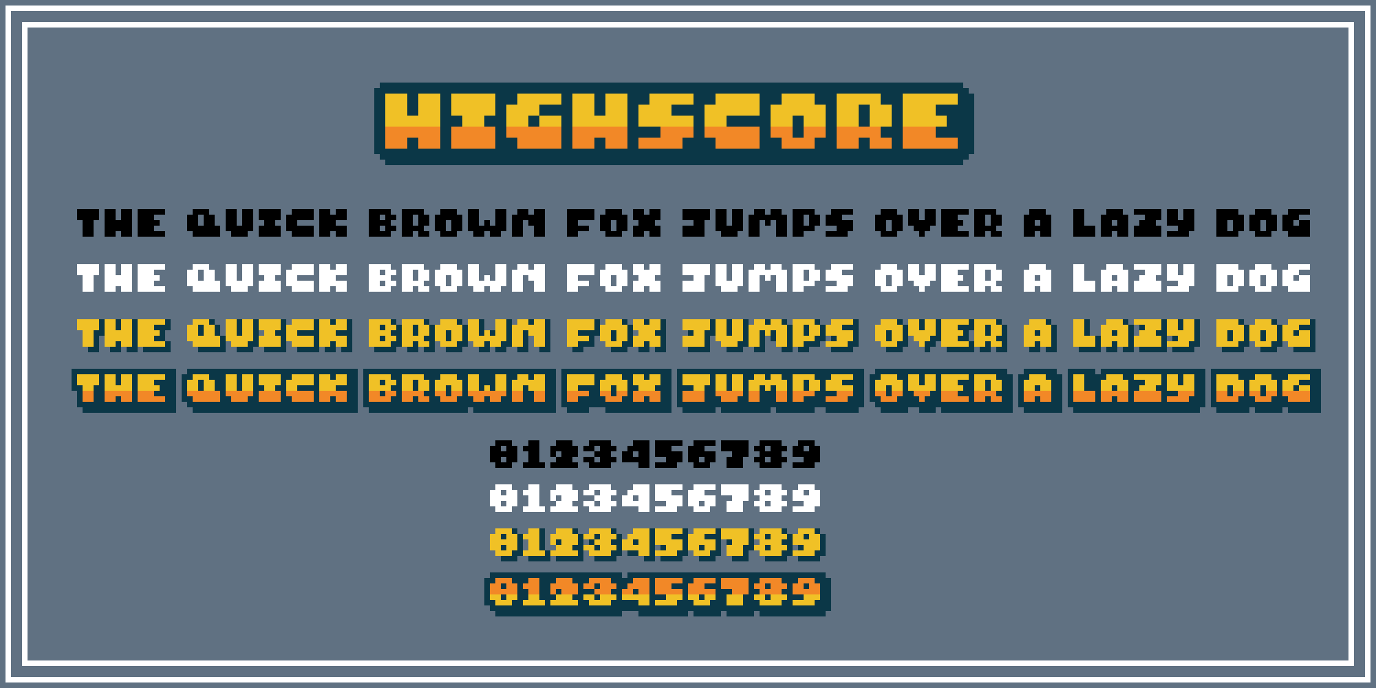 HighScore Pixel Font