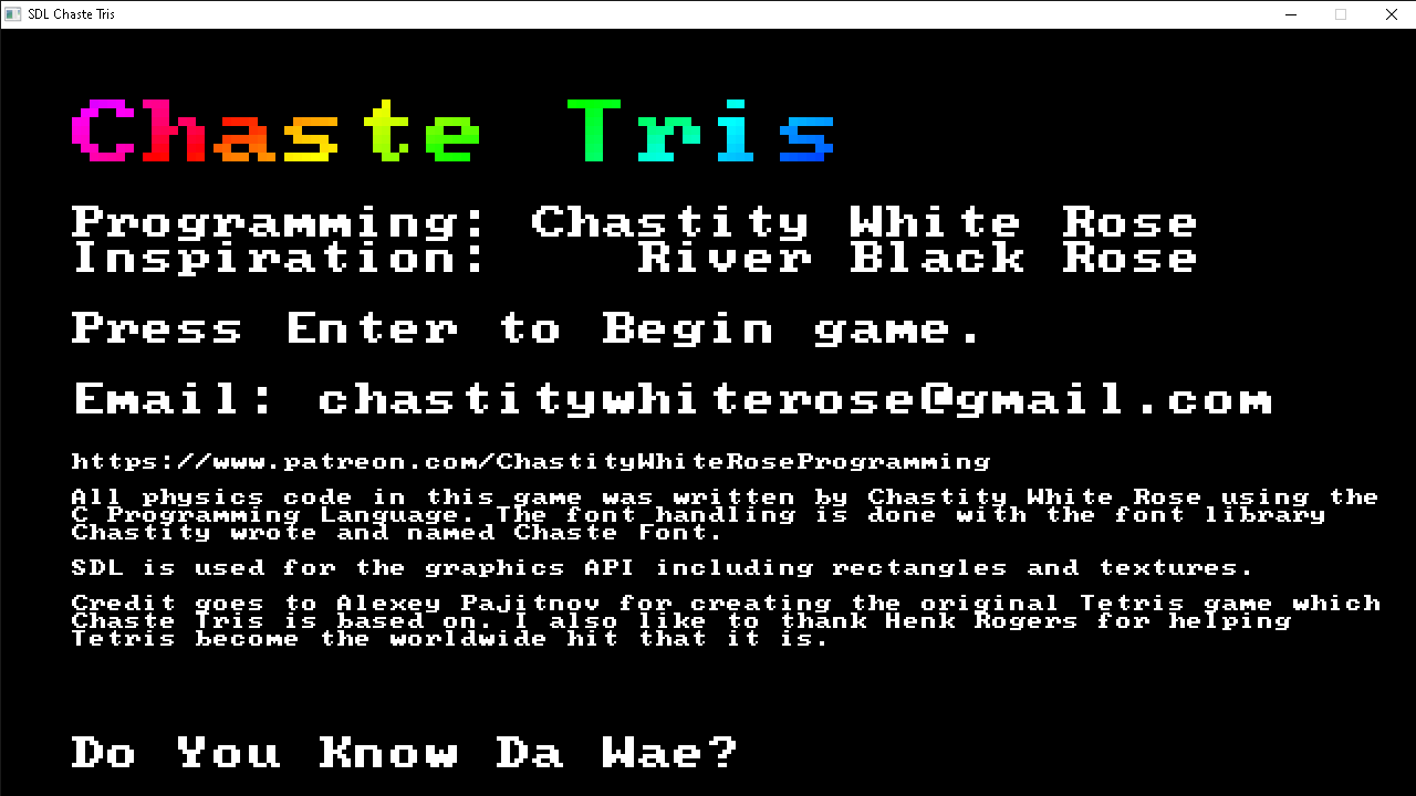 Chaste Tris 2