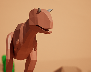 3D model Dinosaur Game Chrome Dino Game 3D Animated VR / AR / low-poly