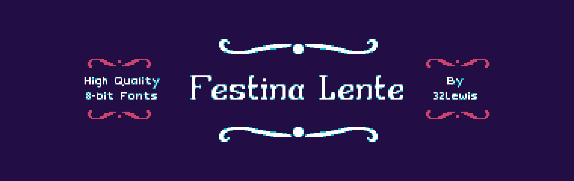 Festina Lente - High Quality Pixel Art Font