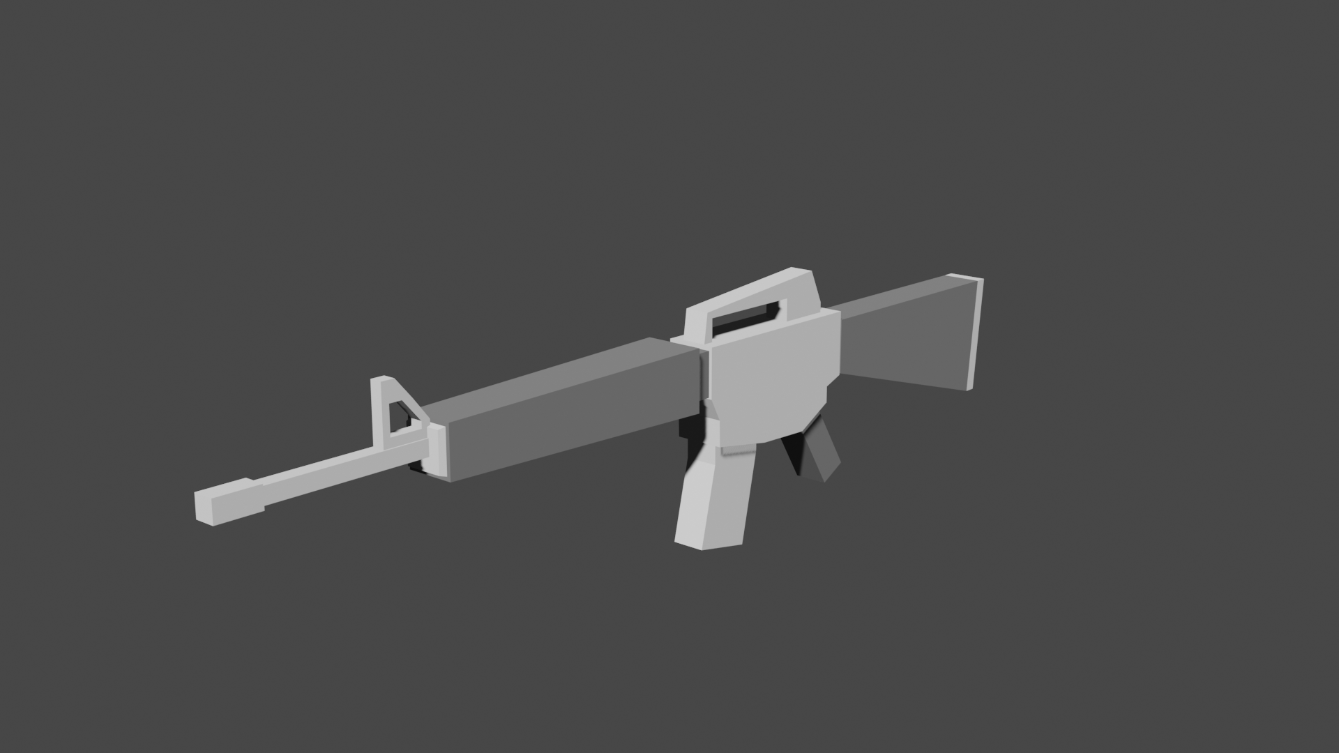 Low Poly M16 By Yugg0